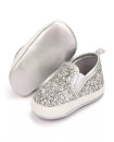 First Walker Sequin High Quality Moccasins Casual Comfortable Soft sole Flat Lazy Loafers baby toddler girl shoes Silver
